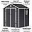 BillyOh Ashford Apex Plastic Garden Storage Shed Including Foundation Kit Grey - 6 x 6