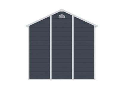 BillyOh Ashford Apex Plastic Garden Storage Shed Including Foundation Kit Grey - 8 x 6 - 9