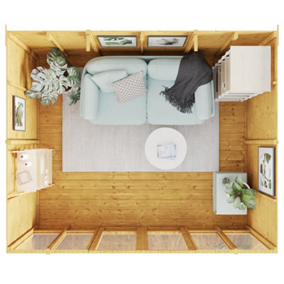 BillyOh Bella Tongue and Groove Pent Summerhouse - 10x8 - 4