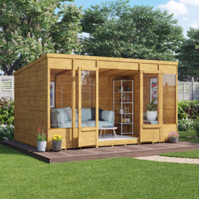 BillyOh Bella Tongue and Groove Pent Summerhouse - 12x8