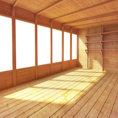 BillyOh Bella Tongue and Groove Pent Summerhouse - 12x8 - 4