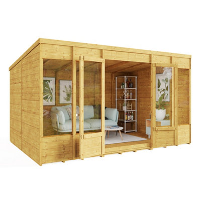 BillyOh Bella Tongue and Groove Pent Summerhouse - 12x8 - 6
