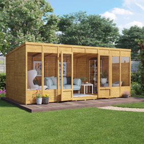 BillyOh Bella Tongue and Groove Pent Summerhouse - 16x8