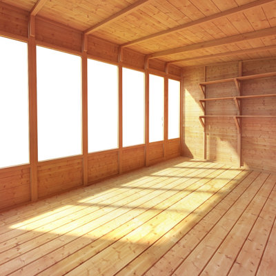 BillyOh Bella Tongue and Groove Pent Summerhouse - 16x8 - 4