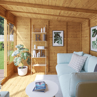 BillyOh Bella Tongue and Groove Pent Summerhouse - Pressure Treated - 8x8