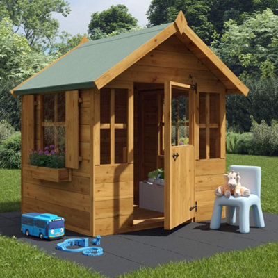 Wooden wendy best sale house b&q