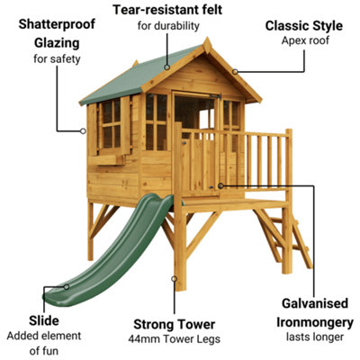 BillyOh Bunny Max Tower Playhouse with Slide - 4 x 4 - 3