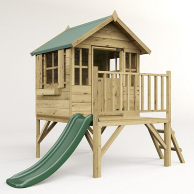 BillyOh Bunny Max Tower Playhouse with Slide Pressure Treated 4 x 4