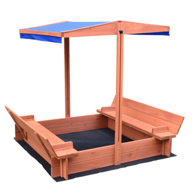 BillyOh Cabana Square Sandpit With Cover - 3