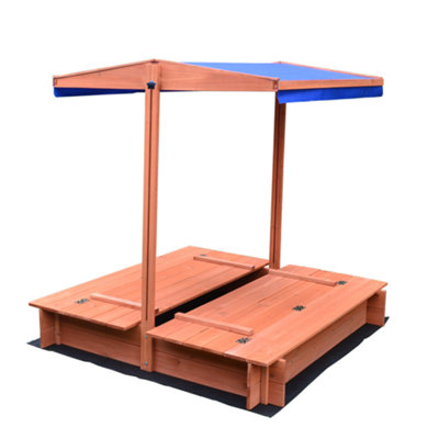 BillyOh Cabana Square Sandpit With Cover - 4