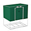 BillyOh Cargo Pent Metal Shed Including Foundation Kit - 9x6 Dark Green