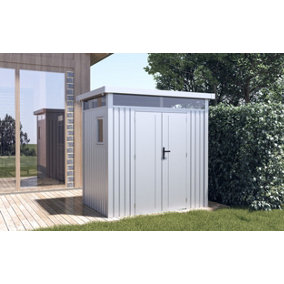 BillyOh Centro Pent Metal Shed - 8x5ft