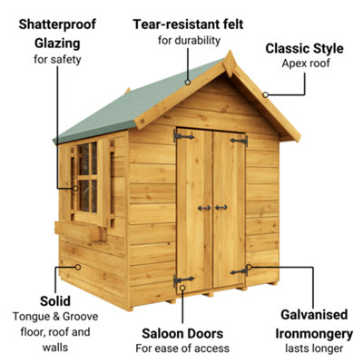 BillyOh Childs Potting Shed Playhouse - 4 x 4 - Windowed - 3