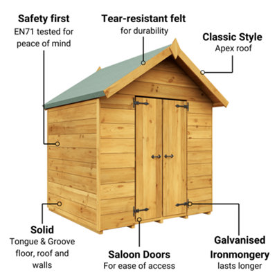 BillyOh Childs Potting Shed Playhouse - 4 x 4 - Windowless - 3