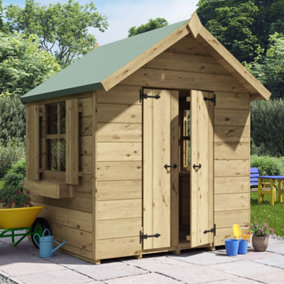 BillyOh Childs Potting Shed Playhouse - Pressure Treated - 4 x 4 - Windowed