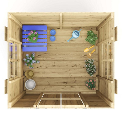 BillyOh Childs Potting Shed Playhouse - Pressure Treated - 4 x 4 - Windowed - 4