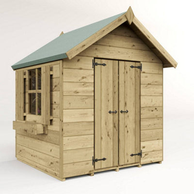 BillyOh Childs Potting Shed Playhouse - Pressure Treated - 4 x 4 - Windowed - 5