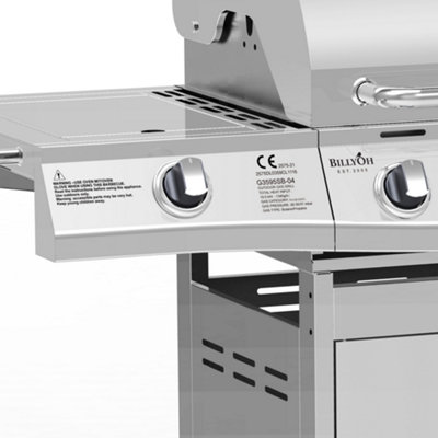 BillyOh Dallas 5 Burner Gas BBQ - Silver - 5