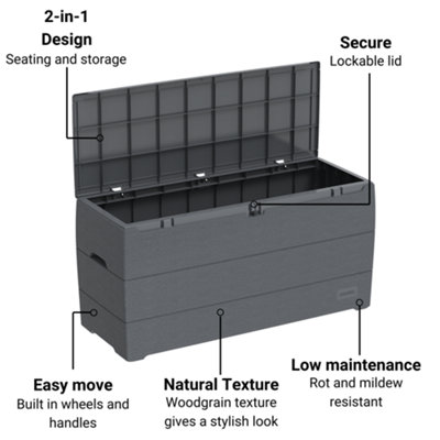 BillyOh Durabox Plastic Storage Box - 4x1ft - 270L - 6