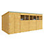 BillyOh Expert Tongue and Groove Pent Workshop - 16x8 - Windowed