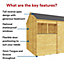 BillyOh Expert Tongue and Groove Reverse Apex Workshop - Pressure Treated - 10x6 - Windowless