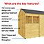 BillyOh Expert Tongue and Groove Reverse Apex Workshop - Pressure Treated - 12x6 - Windowless
