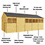 BillyOh Expert Tongue and Groove Reverse Apex Workshop - Pressure Treated - 20x10 - Windowed