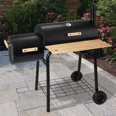 Offset on sale barrel smoker