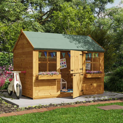 Outdoor playhouse with grill online