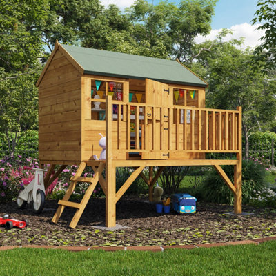 BillyOh Gingerbread Junior Tower Playhouse - Pressure Treated - 6 x 4 - 3