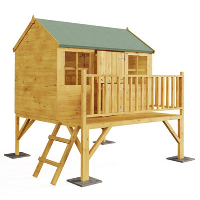 BillyOh Gingerbread Junior Tower Playhouse - Pressure Treated - 6 x 4 - 4