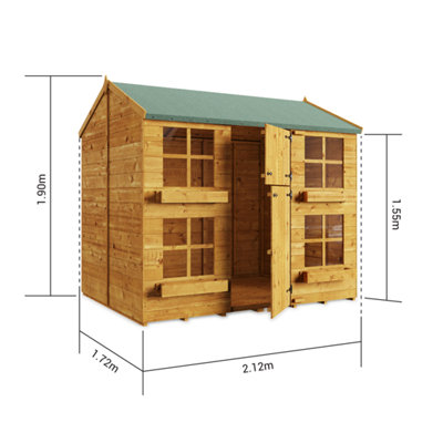 BillyOh Gingerbread Max Playhouse - 7 x 5 - 5