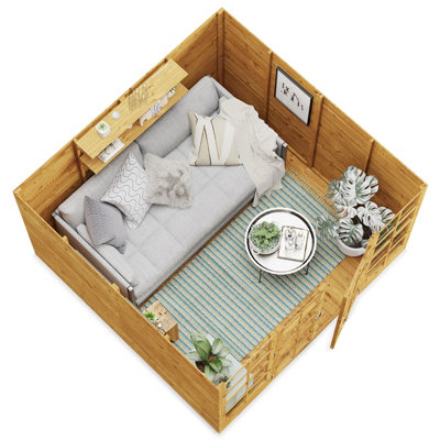 BillyOh Harper Tongue and Groove Apex Summerhouse - 8x8 - 3