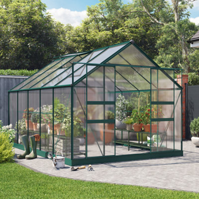 BillyOh Harvester Walk-In Aluminium Polycarbonate Greenhouse - 8x12