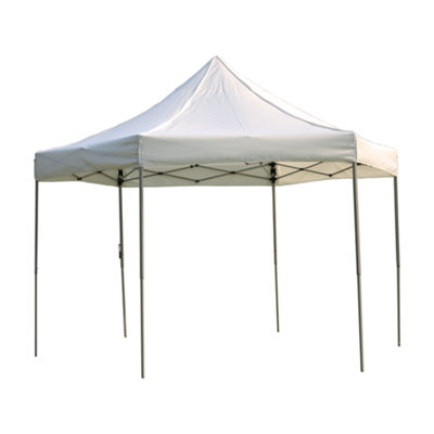 BillyOh Hexagonal Pop Up Gazebo 2m x 2m x 2m - Cream