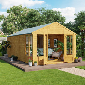 BillyOh Holly Tongue and Groove Apex Summerhouse - Pressure Treated - 20x10