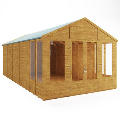 BillyOh Holly Tongue and Groove Apex Summerhouse - Pressure Treated - 20x10 - 6