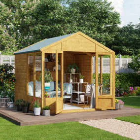 BillyOh Holly Tongue and Groove Apex Summerhouse - Pressure Treated - 8x8