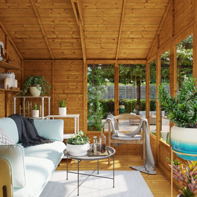 BillyOh Holly Tongue and Groove Apex Summerhouse - Pressure Treated - 8x8