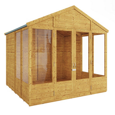 BillyOh Holly Tongue and Groove Apex Summerhouse - Pressure Treated - 8x8 - 6