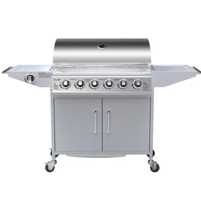 BillyOh Huntsville 6 Burner Gas BBQ - Silver - 3