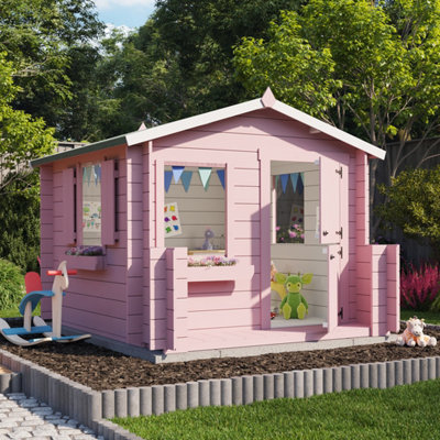BillyOh Junior Log Cabin Playhouse - W2.0m x D2.0m - Pressure Treated - 19mm