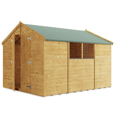 BillyOh Keeper Overlap Apex Shed - 10x8 - Windowed