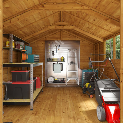 BillyOh Keeper Overlap Apex Shed - 10x8 - Windowless - 4