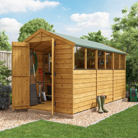 BillyOh Keeper Overlap Apex Shed - 12x6 - Windowed