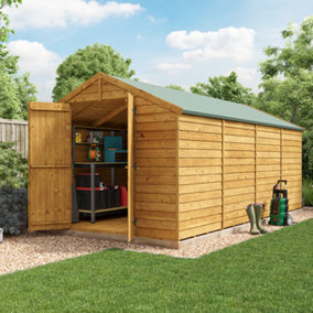 BillyOh Keeper Overlap Apex Shed - 16x8 - Windowless
