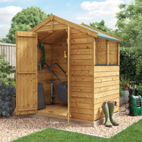 BillyOh Keeper Overlap Apex Shed - 4x6 - Windowed