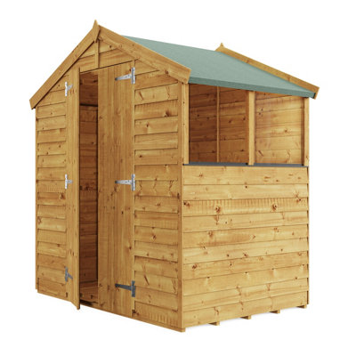 BillyOh Keeper Overlap Apex Shed - 4x6 - Windowed