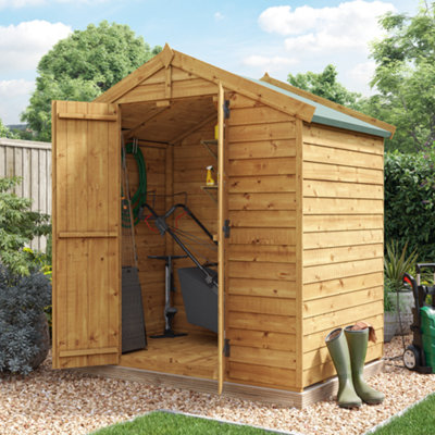 BillyOh Keeper Overlap Apex Shed - 4x6 - Windowless