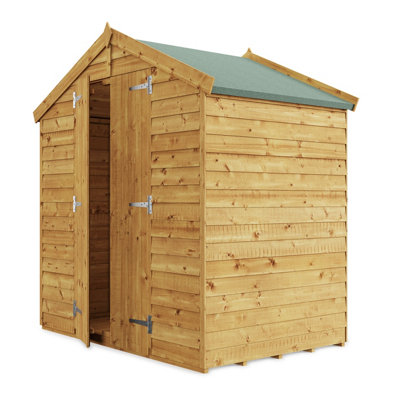 BillyOh Keeper Overlap Apex Shed - 4x6 - Windowless